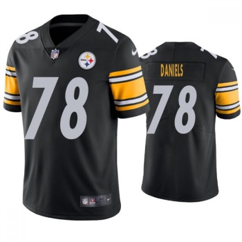Men's Pittsburgh Steelers #78 James Daniels Black Vapor Untouchable Limited Stitched Jersey Men's Pittsburgh Steelers #78 James Daniels Black Vapor Untouchable Limited Stitched Jersey