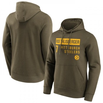 Men's Pittsburgh Steelers #7 Ben Roethlisberger Fashion Name & Number Hoodie Men's Pittsburgh Steelers #7 Ben Roethlisberger Fashion Name & Number Hoodie
