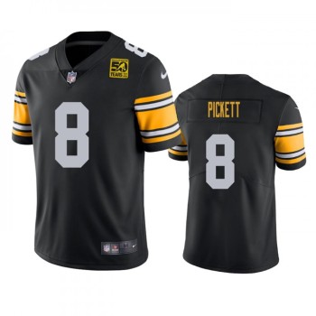 Men's Pittsburgh Steelers #8 Kenny Pickett Black 2023 50th Anniversary Vapor Untouchable Limited Jersey Men's Pittsburgh Steelers #8 Kenny Pickett Black 2023 50th Anniversary Vapor Untouchable Limited Jersey