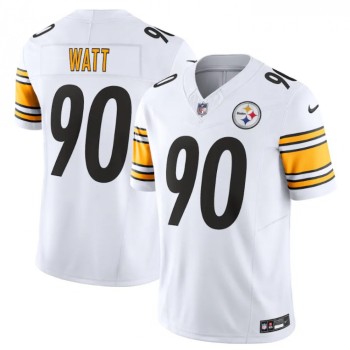 Men's Pittsburgh Steelers #90 T.J. Watt White 2023 F.U.S.E. Vapor Untouchable Limited Jersey Men's Pittsburgh Steelers #90 T.J. Watt White 2023 F.U.S.E. Vapor Untouchable Limited Jersey