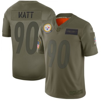 Men's Pittsburgh Steelers #90 T. J. Watt 2019 Camo Salute To Service Limited Stitched NFL Jersey Men's Pittsburgh Steelers #90 T. J. Watt 2019 Camo Salute To Service Limited Stitched NFL Jersey