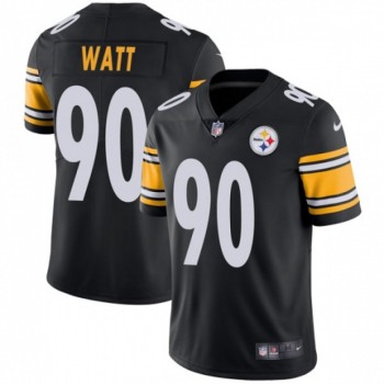 Men's Pittsburgh Steelers #90 T. J. Watt Black Vapor Untouchable Limited Stitched NFL Jersey Men's Pittsburgh Steelers #90 T. J. Watt Black Vapor Untouchable Limited Stitched NFL Jersey