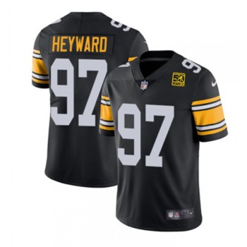 Men's Pittsburgh Steelers #97 Cameron Heyward Black 2023 50th Anniversary Vapor Untouchable Limited Jersey Men's Pittsburgh Steelers #97 Cameron Heyward Black 2023 50th Anniversary Vapor Untouchable Limited Jersey