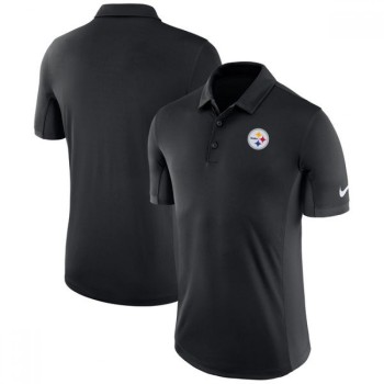 Men's Pittsburgh Steelers Black Evergreen Polo