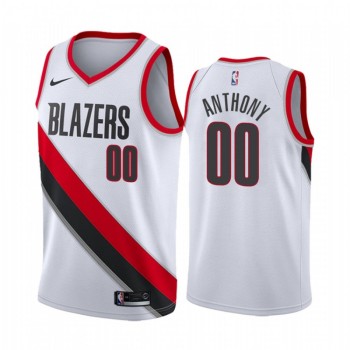 Men's Portland Trail Blazers #00 Carmelo Anthony White Stitched NBA Jersey Men's Portland Trail Blazers #00 Carmelo Anthony White Stitched NBA Jersey