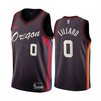 Men's Portland Trail Blazers #0 Damian Lillard 2020 Coffee City Edition Stitched Jersey Men's Portland Trail Blazers #0 Damian Lillard 2020 Coffee City Edition Stitched Jersey