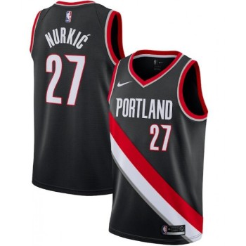 Men's Portland Trail Blazers #27 Jusuf Nurkic Black Icon Edition Stitched Jersey Men's Portland Trail Blazers #27 Jusuf Nurkic Black Icon Edition Stitched Jersey