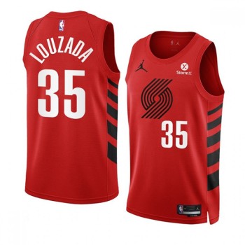 Men's Portland Trail Blazers #35 Didi Louzada 2022/23 Red Statement Edition Swingman Stitched Basketball Jersey Men's Portland Trail Blazers #35 Didi Louzada 2022/23 Red Statement Edition Swingman Stitched Basketball Jersey