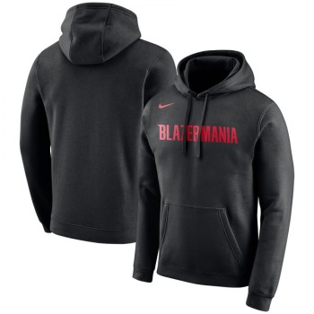 Men's Portland Trail Blazers Black City Edition Logo Essential Pullover Hoodie Men's Portland Trail Blazers Black City Edition Logo Essential Pullover Hoodie