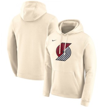 Men's Portland Trail Blazers Cream City Edition Logo Essential Pullover Hoodie Men's Portland Trail Blazers Cream City Edition Logo Essential Pullover Hoodie