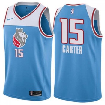 Men's Sacramento Kings #15 Vince Carter Blue Stitched NBA Jersey Men's Sacramento Kings #15 Vince Carter Blue Stitched NBA Jersey