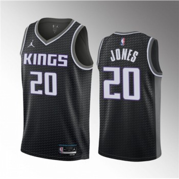 Men's Sacramento Kings #20 Colby Jones Black 2023 Draft Statement Edition Stitched Jersey Men's Sacramento Kings #20 Colby Jones Black 2023 Draft Statement Edition Stitched Jersey