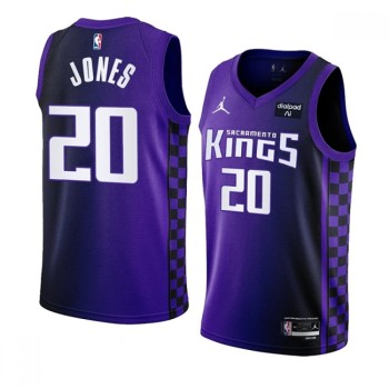 Men's Sacramento Kings #20 Colby Jones Purple 2023/24 Statement Edition Swingman Stitched Basketball Jersey Men's Sacramento Kings #20 Colby Jones Purple 2023/24 Statement Edition Swingman Stitched Basketball Jersey