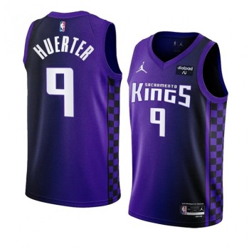 Men's Sacramento Kings #9 Kevin Huerter Purple 2023/24 Statement Edition Swingman Stitched Basketball Jersey Men's Sacramento Kings #9 Kevin Huerter Purple 2023/24 Statement Edition Swingman Stitched Basketball Jersey