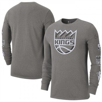 Men's Sacramento Kings Heather Charcoal 2022/23 City Edition Essential Expressive Long Sleeve T-Shirt Men's Sacramento Kings Heather Charcoal 2022/23 City Edition Essential Expressive Long Sleeve T-Shirt