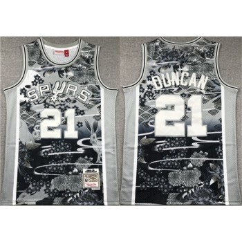 Men's San Antonio Spurs #21 Tim Duncan Black/White Classics Swingman Stitched Jersey Men's San Antonio Spurs #21 Tim Duncan Black/White Classics Swingman Stitched Jersey