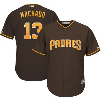 Men's San Diego Padres #13 Manny Machado Coffee Cool Base Stitched MLB Jersey Men's San Diego Padres #13 Manny Machado Coffee Cool Base Stitched MLB Jersey