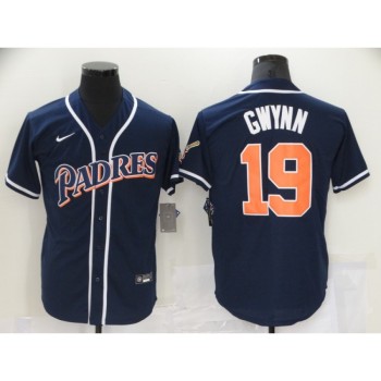 Men's San Diego Padres #19 Tony Gwynn Navy Cool Base Stitched Jersey Men's San Diego Padres #19 Tony Gwynn Navy Cool Base Stitched Jersey