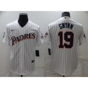 Men's San Diego Padres #19 Tony Gwynn White Cool Base Stitched Jersey Men's San Diego Padres #19 Tony Gwynn White Cool Base Stitched Jersey