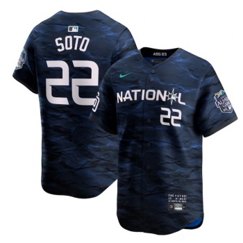 Men's San Diego Padres #22 Juan Soto Royal 2023 All-star Cool Base Stitched Baseball Jersey Men's San Diego Padres #22 Juan Soto Royal 2023 All-star Cool Base Stitched Baseball Jersey