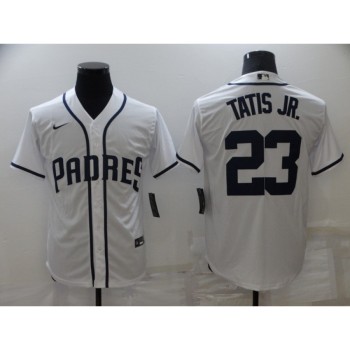 Men's San Diego Padres #23 Fernando Tatis Jr. White Cool Base Stitched Jersey Men's San Diego Padres #23 Fernando Tatis Jr. White Cool Base Stitched Jersey