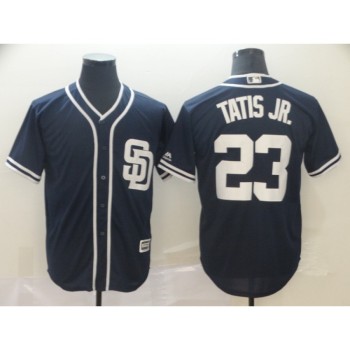 Men's San Diego Padres #23 Fernando Tatis Jr. Navy Cool Base Stitched MLB Jersey Men's San Diego Padres #23 Fernando Tatis Jr. Navy Cool Base Stitched MLB Jersey