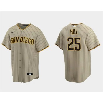 Men's San Diego Padres #25 Tim Hill Tan Cool Base Stitched Jersey Men's San Diego Padres #25 Tim Hill Tan Cool Base Stitched Jersey