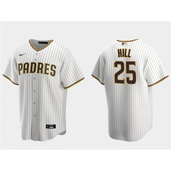 Men's San Diego Padres #25 Tim Hill White Cool Base Stitched Jersey Men's San Diego Padres #25 Tim Hill White Cool Base Stitched Jersey