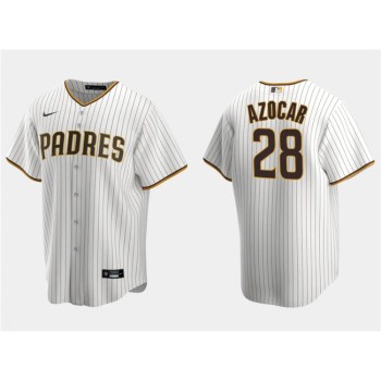 Men's San Diego Padres #28 Jose Azocar White Cool Base Stitched Jersey Men's San Diego Padres #28 Jose Azocar White Cool Base Stitched Jersey