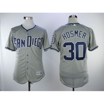 Men's San Diego Padres #30 Eric Hosmer Grey Flexbase Authentic Collection Stitched MLB Jersey Men's San Diego Padres #30 Eric Hosmer Grey Flexbase Authentic Collection Stitched MLB Jersey