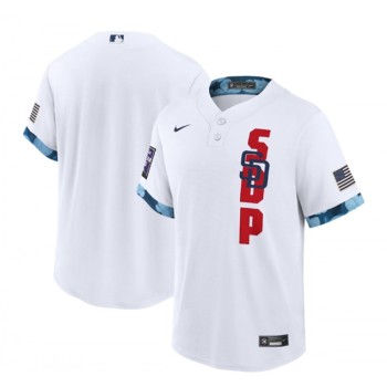 Men's San Diego Padres Blank 2021 White All-Star Cool Base Stitched MLB Jersey Men's San Diego Padres Blank 2021 White All-Star Cool Base Stitched MLB Jersey