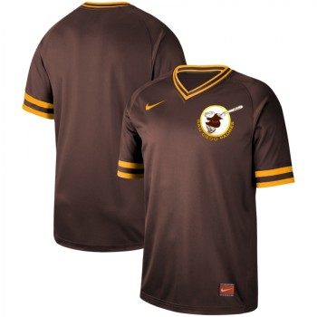 Men's San Diego Padres Blank Coffee Cooperstown Collection Legend Stitched MLB Jersey Men's San Diego Padres Blank Coffee Cooperstown Collection Legend Stitched MLB Jersey