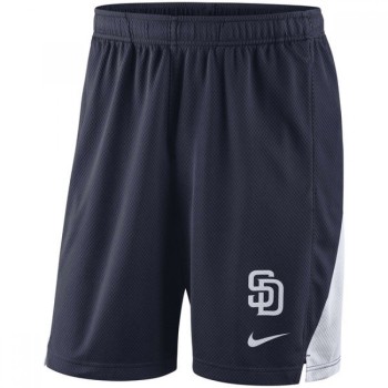 Men's San Diego Padres Navy Franchise Performance Shorts Men's San Diego Padres Navy Franchise Performance Shorts