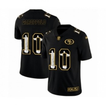 Men's San Francisco 49ers #10 Jimmy Garoppolo Jesus Black Faith Edition Limited Stitched Jersey Men's San Francisco 49ers #10 Jimmy Garoppolo Jesus Black Faith Edition Limited Stitched Jersey