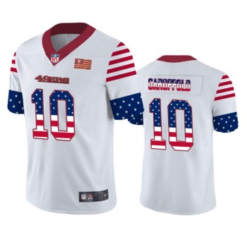 Men's San Francisco 49ers #10 Jimmy Garoppolo White 2019 USA Flag Fashion Limited Stitched NFL Jersey Men's San Francisco 49ers #10 Jimmy Garoppolo White 2019 USA Flag Fashion Limited Stitched NFL Jersey