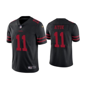 Men's San Francisco 49ers #11 Brandon Aiyuk Black Vapor Untouchable Limited Stitched Jersey Men's San Francisco 49ers #11 Brandon Aiyuk Black Vapor Untouchable Limited Stitched Jersey
