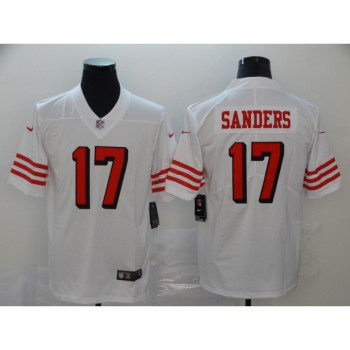 Men's San Francisco 49ers #17 Emmanuel Sanders White New Vapor Untouchable Limited Stitched NFL Jersey Men's San Francisco 49ers #17 Emmanuel Sanders White New Vapor Untouchable Limited Stitched NFL Jersey