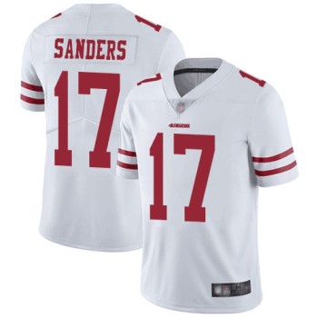 Men's San Francisco 49ers #17 Emmanuel Sanders White Vapor Untouchable Limited Stitched NFL Jersey Men's San Francisco 49ers #17 Emmanuel Sanders White Vapor Untouchable Limited Stitched NFL Jersey