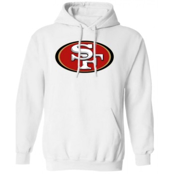 Men's San Francisco 49ers 2020 White Pullover Hoodie Men's San Francisco 49ers 2020 White Pullover Hoodie