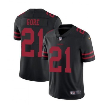 Men's San Francisco 49ers #21 Frank Gore Black Vapor Untouchable Limited Stitched Jersey Men's San Francisco 49ers #21 Frank Gore Black Vapor Untouchable Limited Stitched Jersey