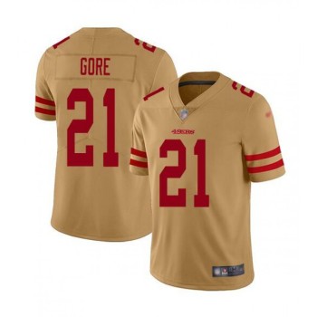 Men's San Francisco 49ers #21 Frank Gore Golden Stitched Jersey Men's San Francisco 49ers #21 Frank Gore Golden Stitched Jersey