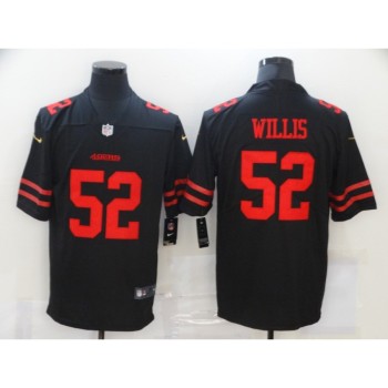 Men's San Francisco 49ers #52 Patrick Willis Black Vapor Untouchable Limited Stitched Jersey Men's San Francisco 49ers #52 Patrick Willis Black Vapor Untouchable Limited Stitched Jersey