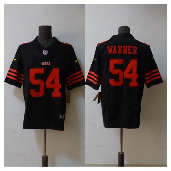 Men's San Francisco 49ers #54 Fred Warner 2023 F.U.S.E. Black Vapor Untouchable Limited Stitched Football Jersey Men's San Francisco 49ers #54 Fred Warner 2023 F.U.S.E. Black Vapor Untouchable Limited Stitched Football Jersey
