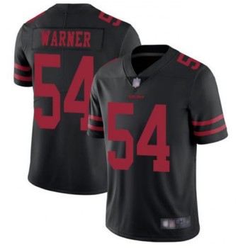 Men's San Francisco 49ers #54 Fred Warner Black Vapor Untouchable Limited Stitched NFL Jersey Men's San Francisco 49ers #54 Fred Warner Black Vapor Untouchable Limited Stitched NFL Jersey