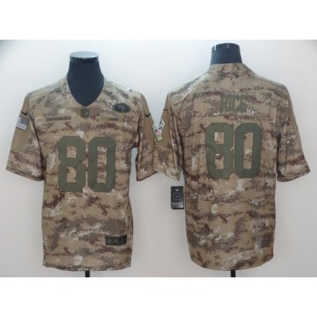 Men's San Francisco 49ers #80 Jerry Rice 2018 Camo Salute To Service Limited Stitched NFL Jersey Men's San Francisco 49ers #80 Jerry Rice 2018 Camo Salute To Service Limited Stitched NFL Jersey