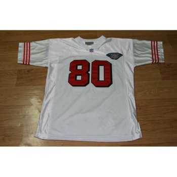 Men's San Francisco 49ers #80 Jerry Rice White Stitched Jersey Men's San Francisco 49ers #80 Jerry Rice White Stitched Jersey