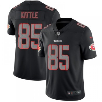 Men's San Francisco 49ers #85 George Kittle Black Impact Limited Stitched NFL Jersey Men's San Francisco 49ers #85 George Kittle Black Impact Limited Stitched NFL Jersey
