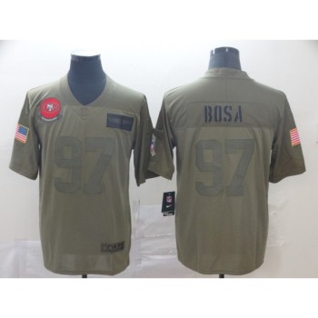 Men's San Francisco 49ers #97 Nick Bosa 2019 Camo Salute To Service Limited Stitched NFL Jersey Men's San Francisco 49ers #97 Nick Bosa 2019 Camo Salute To Service Limited Stitched NFL Jersey