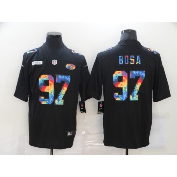 Men's San Francisco 49ers #97 Nick Bosa 2020 Crucial Catch Limited Stitched Jersey Men's San Francisco 49ers #97 Nick Bosa 2020 Crucial Catch Limited Stitched Jersey