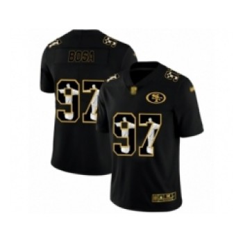 Men's San Francisco 49ers #97 Nick Bosa Jesus Black Faith Edition Limited Stitched Jersey Men's San Francisco 49ers #97 Nick Bosa Jesus Black Faith Edition Limited Stitched Jersey